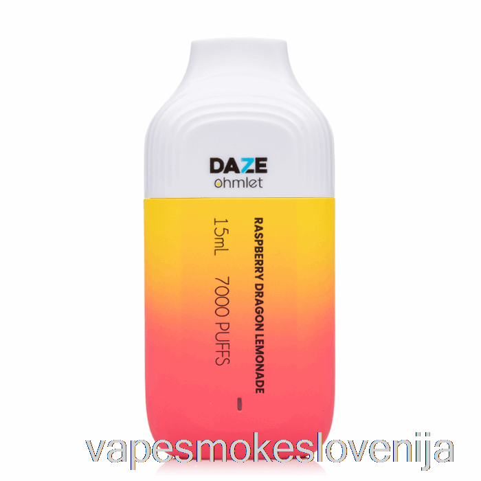 Vape Za Enkratno Uporabo 7 Daze Ohmlet 7000 Za Enkratno Uporabo Raspberry Dragon Limonade
